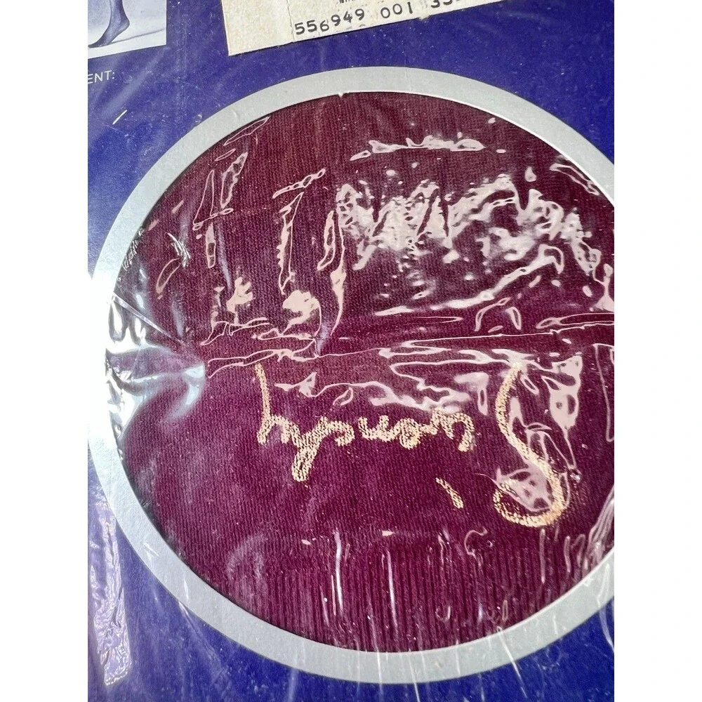 Vintage Givenchy Walking Stripe Pantyhose Fine Wine Red Burgundy Stately NIP